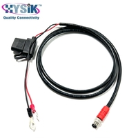 Cable de Sensor Moldeado Recto Macho de 3 Pines M8 con Codificación A, Portafusibles y Terminal, Longitud Personalizada para Barra de Luz LED Todoterreno