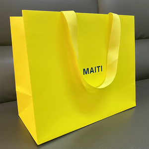 Sacs en papier personnalisés recyclables de grande taille pour l'Europe, sacs de shopping pour vêtements, emballages de luxe, sacs cadeaux de remerciement avec votre propre logo - Product Image 3