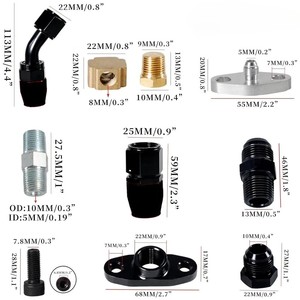 <span class=keywords><strong>Kit</strong></span> de Tuyaux de Retour et de Drainage d'Huile de Haute Qualité pour Turbocompresseurs T3 T4 T70 T66 T04E - Product Image 3