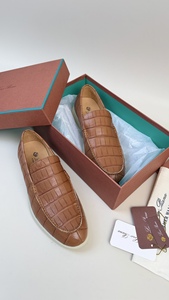 Mocasines de Cuero 100% para Hombre, con Punta en Pico, Cómodos, Planos, Casuales, Sin Cordones - Product Image 5