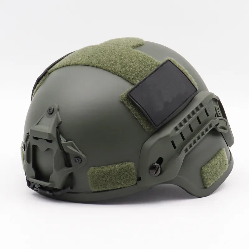Helm MICH 2000 6mm, pelindung kepala taktis ACH plastik ABS dapat disesuaikan