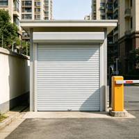 Porte coulissante en aluminium sur mesure, résistante au vent, anti-choc, design minimaliste, pour utilisation en extérieur dans les supermarchés