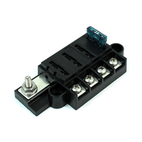 Boîtier de distribution compact pour fusibles à lame 4 voies avec couvercle