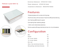 Boîtier électronique 20-22 P, boîte db, mcb panneau de distribution, armoire de commande pour disjoncteur et module intelligent
