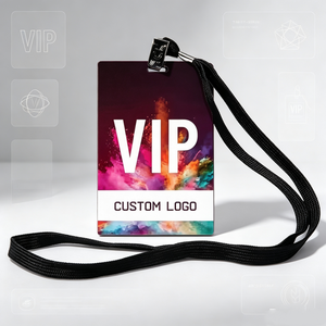 <span class=keywords><strong>Tarjeta</strong></span> de Identificación VIP de Plástico Personalizada, Etiqueta de Impresión por Transferencia Digital, Pase para Eventos Backstage, <span class=keywords><strong>Tarjeta</strong></span> Magnética Impresa Personalizada con Cordón - Product Image 4