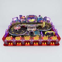 Machine de jeu de course de vitesse pour 6 joueurs, équipement d'arcade à monnayeur pour voitures de course, pour centres commerciaux et parcs d'attractions intérieurs
