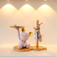 Plateau de rangement en résine décor cadeau décor de bureau Statue Figurine centres de table décor à la maison ornements