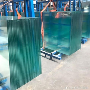 نظام درابزين حديث بدون إطار درابزين مصنوع يدويًا من الفولاذ المقاوم للصدأ درابزين زجاجي للشقة درج مصقول أسود مربع للشقق - Product Image 6