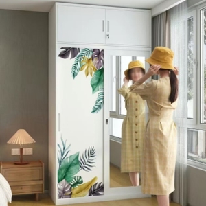 CHANGYUAN Armoire de rangement en acier au design moderne, avec portes battantes, pour chambre, bureau, atelier, hôtel, salon 1 - Product Image 6