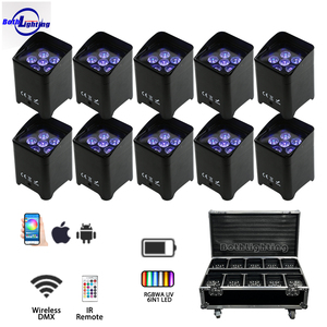 NOVITÀ Luci LED Wireless S6 per DJ con Batteria, Illuminazione per Matrimoni, Feste, Palcoscenici, Fondali, Par S6 Wireless con Custodia - Product Image 6