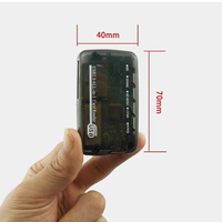 Lector de Tarjetas USB 2.0 Transparente, Dongle para Tarjetas CF, MS, TF, M2, XD, SD, Grabador de Tarjetas de Memoria, 480 Mbps, Adaptador de Transferencia de Datos, Plug and Play