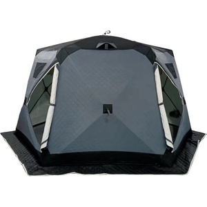 Abri de pêche sur glace isolé portable tente de bidon de pêche sur glace thermique avec couche isolée parfaite pour la pêche sur glace - Product Image 1