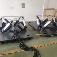 Plataforma de movimiento 6dof para simulador de vuelo, brazo robótico 6dof