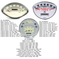 Spidometer Digital untuk Vespa 125 150 180 200 Skuter Motor Velocimetro Odometer untuk Skuter Motor