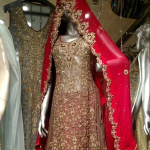 Robe de soirée de mariage de créateur indien/pakistanais Collection 2019 superbe Kameez Lehenga broderie lourde grande taille pour femmes - Product Image 6