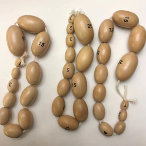 Orchidomètre Prader en bois, boules Prader, chapelet endocrinien pour endocrinologue et pédiatre pour mesurer l'échelle des testicules - Product Image 2