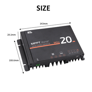 Mjoo mpppt 12v/24v <span class=keywords><strong>20a</strong></span> בקר מטען סולארי לנוזל rv, ג 'ל, agm סוללת ליתיום לבחירה - Product Image 4