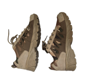 DFT0115 Zapatos Deportivos Personalizados en Negro, Verde y Marrón Desierto, Transpirables, de Gamuza - Product Image 4