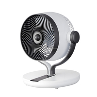 Ventilateur de circulation d'air domestique 2-en-1 avec télécommande tactile LED, oscillation automatique 3D et design en plastique
