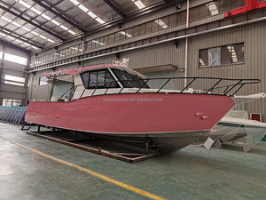 Bateau de pêche rapide en aluminium de 36 pieds, couleur rose, avec cabine de plaisance, bateau de pêche à cabine centrale à vendre - Product Image 3