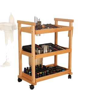Wooden <b>Storage</b> Rack Rectangle Standing Type Kitchen Multi Functional Neatening <b>Storage</b> <b>Office</b> Organizer 65320 - Product Image 2