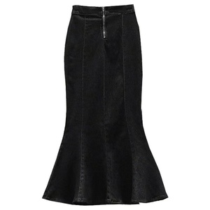 Boutique 2025 printemps nouvelle taille haute <span class=keywords><strong>jupe</strong></span> trapèze <span class=keywords><strong>mi</strong></span>-<span class=keywords><strong>longue</strong></span> conception sentiment queue de poisson Denim femmes demi-<span class=keywords><strong>jupe</strong></span> - Product Image 5