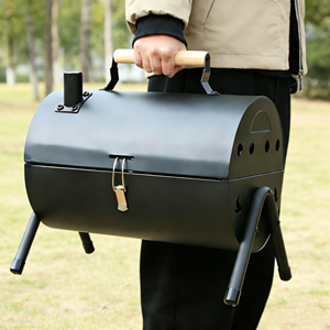 Parrilla Portátil <span class=keywords><strong>de</strong></span> <span class=keywords><strong>Carbón</strong></span> Tipo Barril T1, Parrilla <span class=keywords><strong>de</strong></span> <span class=keywords><strong>Carbón</strong></span> <span class=keywords><strong>para</strong></span> Exteriores <span class=keywords><strong>para</strong></span> Restaurante, Parrilla <span class=keywords><strong>de</strong></span> <span class=keywords><strong>Carbón</strong></span> <span class=keywords><strong>de</strong></span> Acero Inoxidable con Tapa en Venta - Product Image 3