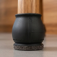 Protections de pieds de meubles noires en feutre non tissé, capuchons pour pieds de chaise, patins de protection pour table et canapé