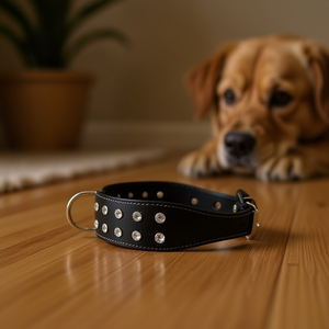 Collare in Pelle per Animali Domestici con Strass, Elegante e Lussuoso, per il Tuo Amico Peloso - Product Image 2