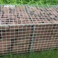 Filet de gabion élégamment tissé-combinant l'art avec la protection des murs paysagers