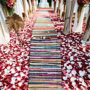 Alfombra de Fieltro Tejida con Agujas de Algodón, Reversible, Antideslizante, Lavable y Acolchada para Uso en el Hogar o el Automóvil - Product Image 2