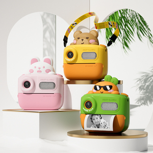 2024 Neues Design tragbar 1080p Doppelobjektiv Kinder Instant Thermodruck Kinder Digitaldruckkamera Kindergeschenk Karikatur niedlich - Product Image 6