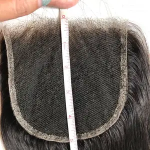 Amara prêt à stocker 4*4 5x5 6x6 7x7 hd fermetures en dentelle pour perruque sans colle transparent brut fermeture de cheveux vietnamiens nature droite - Product Image 1