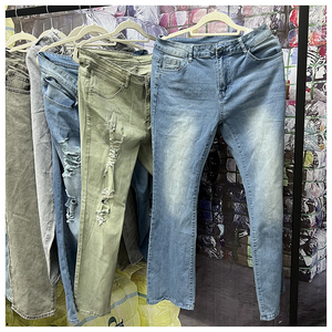 Factory <span class=keywords><strong>Outlet</strong></span> Nuevo producto Ripped Jeans Hombres Ventas <span class=keywords><strong>de</strong></span> liquidación Brand New Jeans Hombres, New Arrival Stock Lotes Stacked Jeans Hombres - Product Image 4