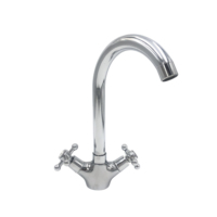 Robinet de cuisine moderne à double poignée en laiton avec cartouche céramique