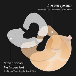 Sujetador Adhesivo Reutilizable sin Tirantes, Sujetador de Silicona Invisible con Efecto Push-Up, Sujetador Adhesivo Suave para Deportes, Traje de Baño, Caja de Papel - Product Image 2