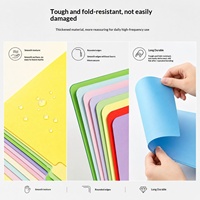 Pochette de documents A4 personnalisée multicolore pour le commerce transfrontalier, en papier recyclable 170 g/m², idéale pour les CV de bureau