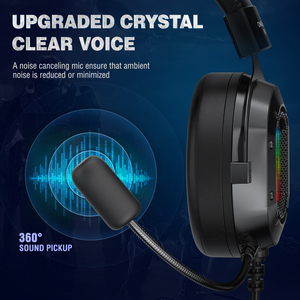 Có Dây Tai Nghe onikuma K3 Với Có Thể Gập Lại Microphone Tiếng Ồn Hủy Bỏ Tai Nghe Đầy Màu Sắc RGB Ánh Sáng Máy Tính Chơi Game Tai Nghe Nhà Máy - Product Image 4