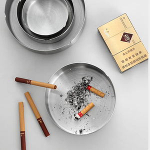 Cenicero Robusto y Grueso de Acero Inoxidable para un Uso Duradero y Resistente, Cenicero Simple y Fácil de Limpiar - Product Image 6