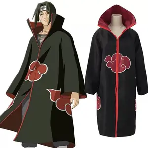 JM Anime giyim Narutos Manga giysi Akatsuki pelerin Anime Cosplay kostüm yetişkinler için dört kuşak altı kuşak