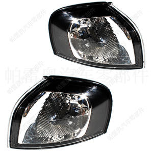 Luces de Esquina para Volvo S80 1999-2006, Marco Negro, Bombilla Doble, Señales de Giro Halógenas para Reemplazo o Reparación - Product Image 1