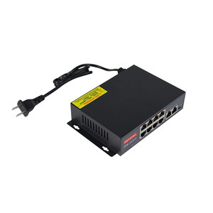 LingShi PoE <b>Switch</b> <b>8</b>+2 <b>Ports</b> 10/100Mbps Built-in Power Supply for Monitoring and Wireless AP - Product Image 2