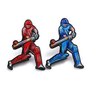최소 대량 맞춤형 옷깃 핀 없음 작은 기념품 스포츠 크리켓 핀 금속 아연 합금 3D 컬러 스프레이 배지 용 귀여운 애니메이션 핀 - Product Image 2