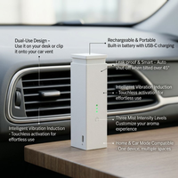 Diffuseur de parfum USB pour voiture, diffuseur de voiture sans eau avec fonction anti-fuite, batterie rechargeable de type C, nébuliseur de parfum