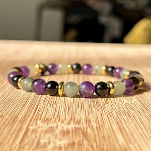 Bracelet en pierre naturelle avec perles de verre colorées, symbole d'amitié, potentiel de marketing viral très élevé, codage standardisé - Product Image 1