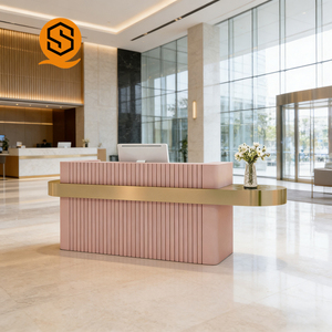 Mostrador <span class=keywords><strong>de</strong></span> Recepción Moderno Comercial, Mostrador <span class=keywords><strong>de</strong></span> Recepción Moderno para Empresas, Tiendas, Salones - Product Image 3
