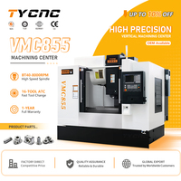 Centre d'usinage vertical VMC855 certifié CE, machine de fraisage CNC à 3 axes pour métaux avec broche BT40, machine VMC