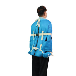 Ropa de sujeción multifuncional Yu Qilin, malla azul cielo con cremallera, uso hospitalario, tallas SMLXL - Product Image 1