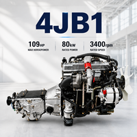 Ensemble moteur diesel ISUZUU 4JB1 avec boîte de vitesses manuelle à 5 rapports, remplacement complet du moteur pour camionnette 4x4 4x2, bus, fourgonnette