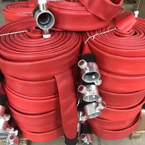 New Design High Temperature Durable Red Fire Firefighting Hose Layflat Fire Hoses Prices